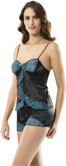 Narmart Sexy Dessous-Sets Damen 9019 Schwarzes Türkis