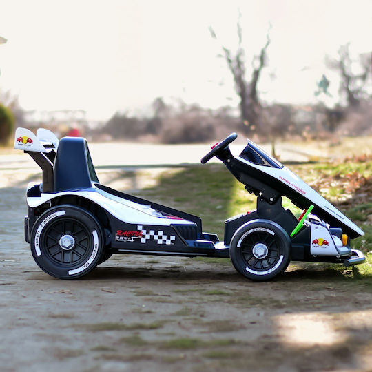 F1 Go Kart Cu Un Loc Cu Telecomandă 24 Volt Alb Pentru 3+ Ani