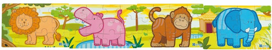 Παιδικό Puzzle Diorama Jungle για 2+ Ετών 12pcs Andreu Toys