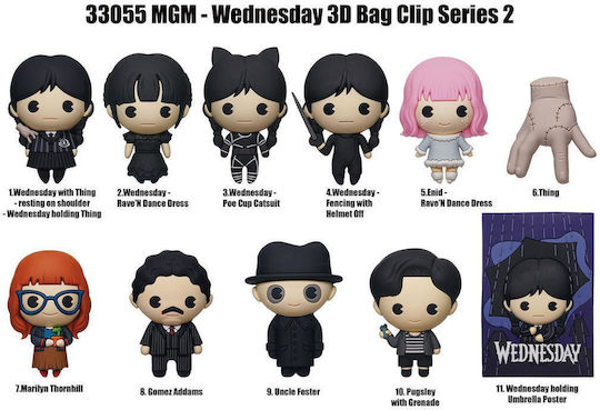 Wednesday Serie 2 3D Taschenanhänger Figur Zufallsinhalt