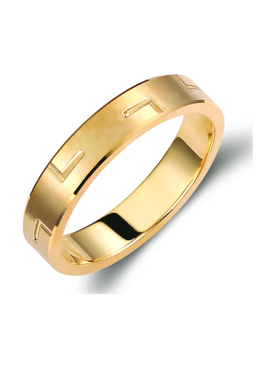 Valauro – Wedding Rings Gold 9K Thickness 4.00mm Modern Design