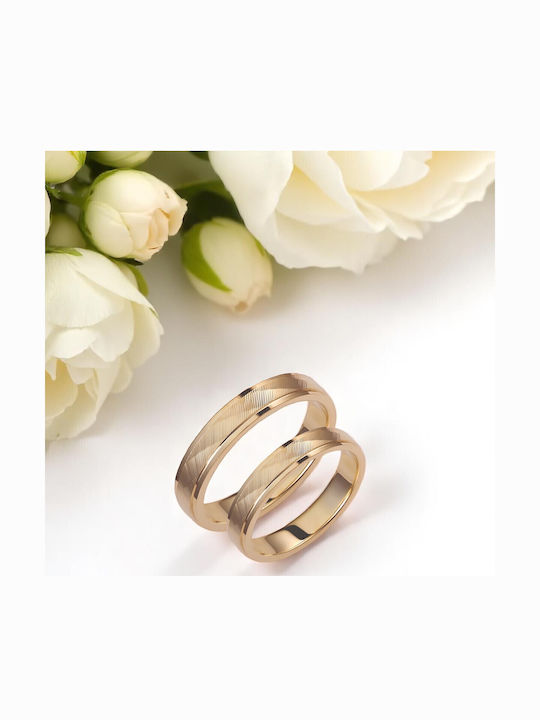 Valauro – 9K Gold Wedding Rings Thickness 4.00mm