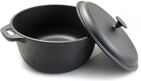 Cast Iron Pot Lid Wooden Spoon 7 L Perfect Home