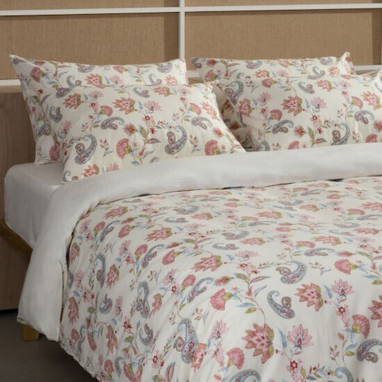 Sunshine Duvet Cover Cotton Queen 230x250 Cotton Feelings 2068 Ecru