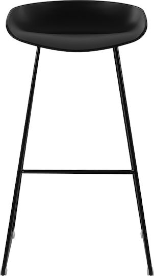 Stool Bar made of Polypropylene Naila Black 2pcs 47x47x83cm