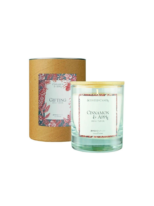 Ambientair Aromatic Taper Candle with Cinnamon & Apple Scent 200g