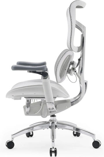 Sihoo Doro S300 Office Chair with Adjustable Arms Off White