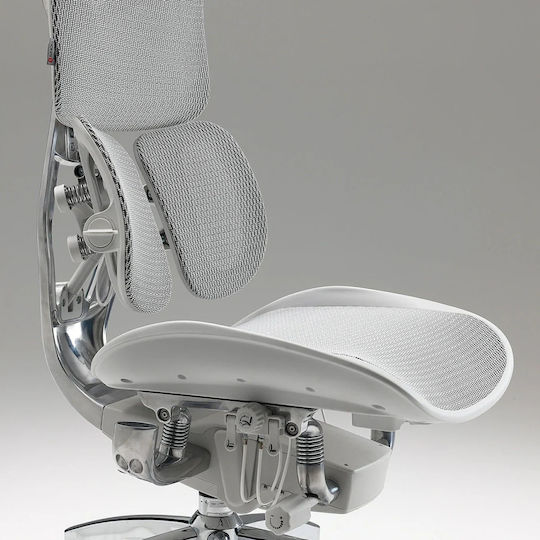 Sihoo Doro S300 Office Chair with Adjustable Arms Off White