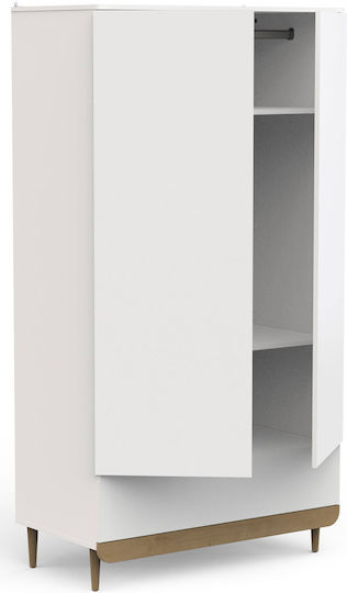 Scandi Δίφυλλη Ντουλάπα 100.6x56.5x194cm