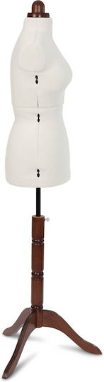 Vintage Premium Mannequin Größe M Verstellbar 42-48 Weiße Lady Valet Adjustoform