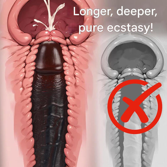 Dildo Dildo realist Cu ventuză Negru