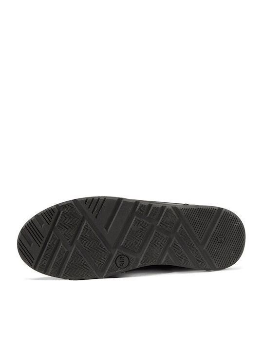 Leder Schwarz Herrenstiefel