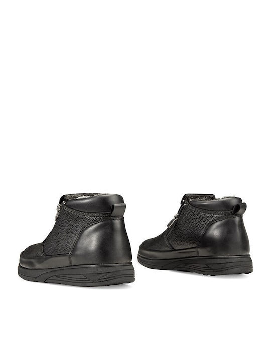 Leder Schwarz Herrenstiefel
