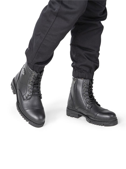 Leather Black Men's Boots