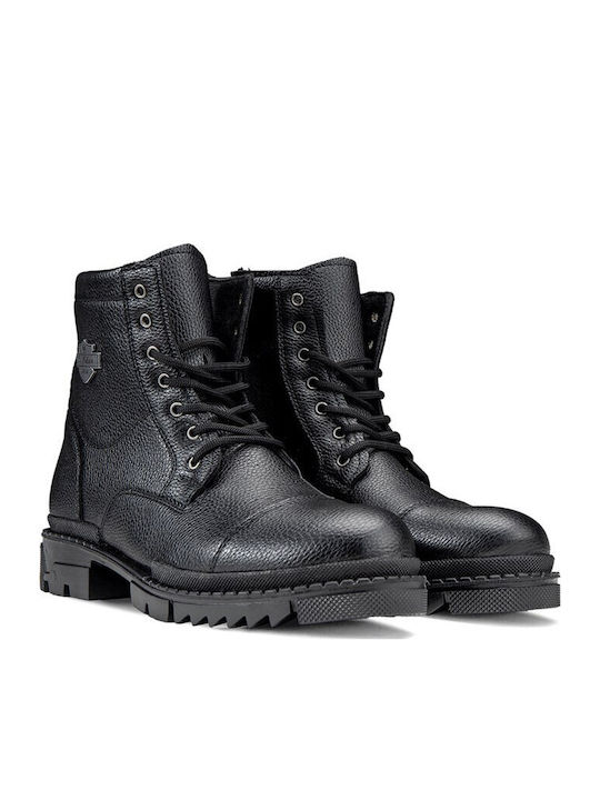 Leather Black Men's Boots