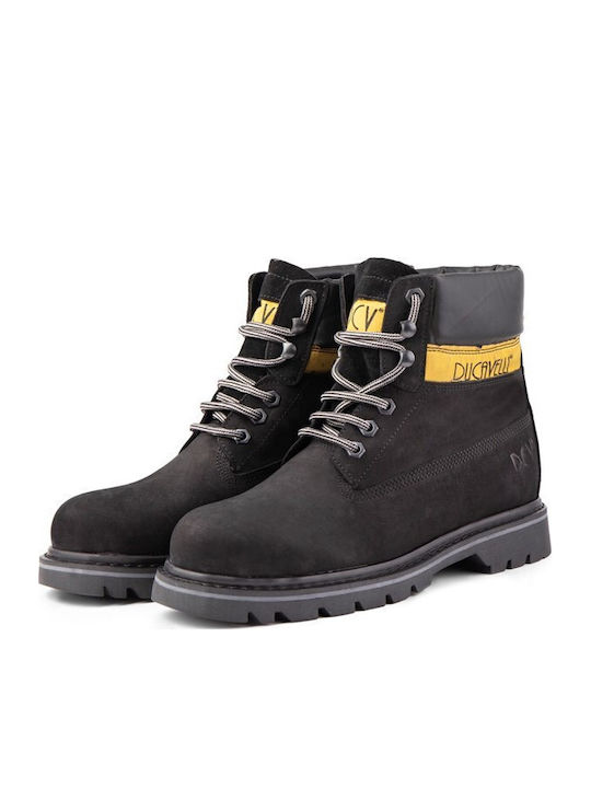 Leather Black Men's Boots