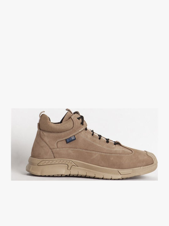 Leder Beige Herrenstiefel
