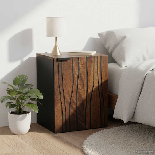 vidaXL Wardrobe Bathroom Cabinet L38xW33.5xH48cm Brown