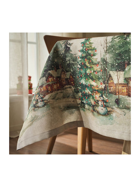 Gofis Home Christmas Tablecloth Fabric L135xW135cm.