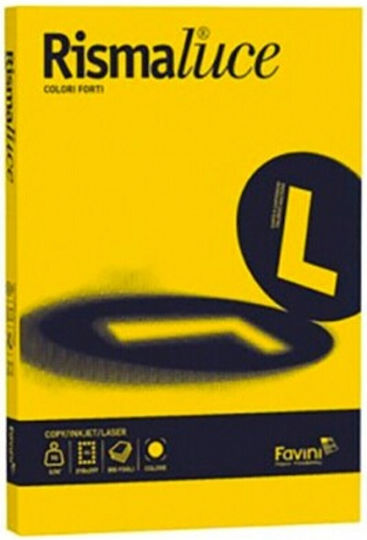 Favini 50 Sheets Rismaluce 200g/m2 Yellow Sunflower 53 21x29.7 A4