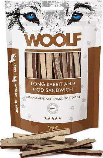 Woolf Woolf Long Λιχουδιά Σκύλου με Μπακαλιάρο 100gr