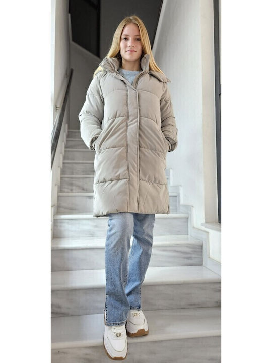Women's Short Lifestyle Jacket for Winter Grey