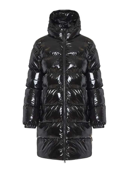 Lungă Jachetă de femei Puffer Negru