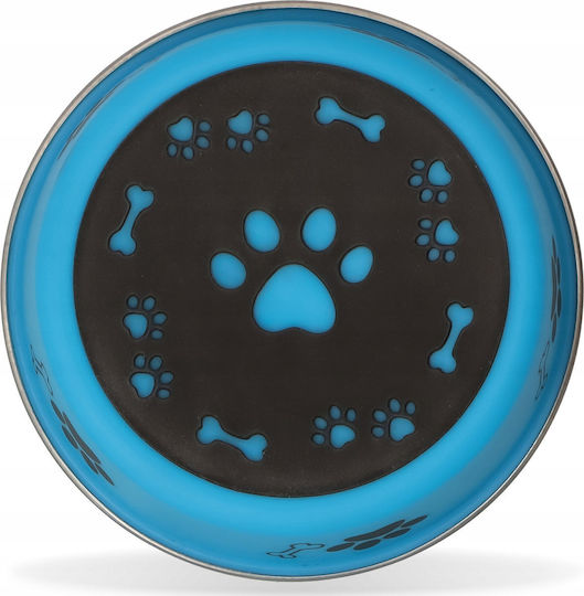 Barry King Metallic Bowl Food for Dog & Cat 300ml 12cm in Blue Color