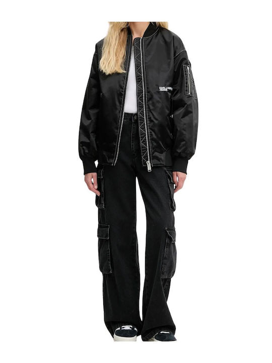 Γυναικείο Bomber Jacket Μαύρο