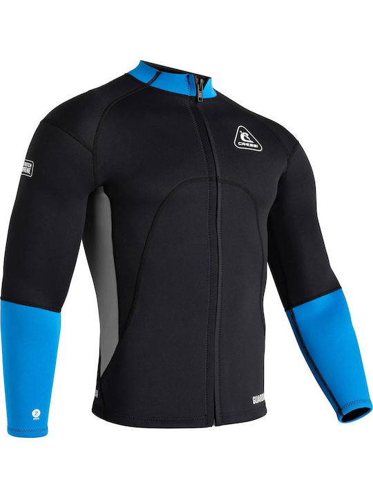CressiSub Guardian Diving Jacket Double Lined with Zip Black 2mm