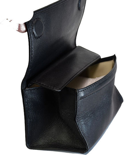 Ginis Leather Tobacco Pouch With Snap Closure Durable Black