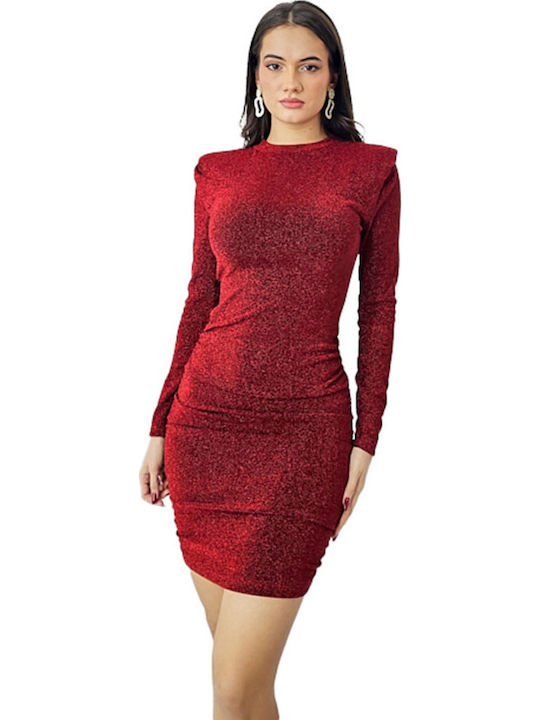 Mini Abendkleid mit Transparenz Red