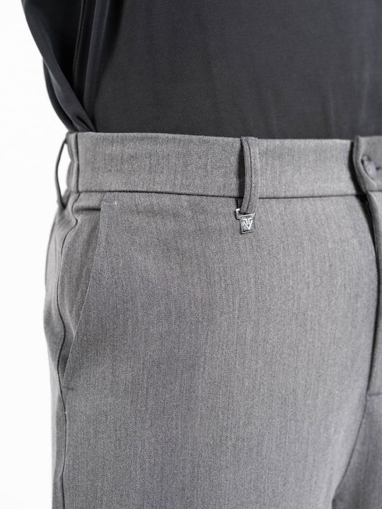 Trousers in Straight Line Grey