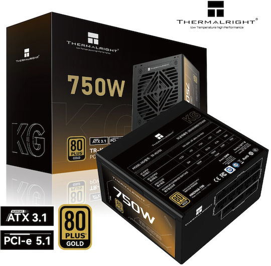 Thermalright TR-KG750 750W Μαύρο Τροφοδοτικό Υπολογιστή Full Modular 80 Plus Gold
