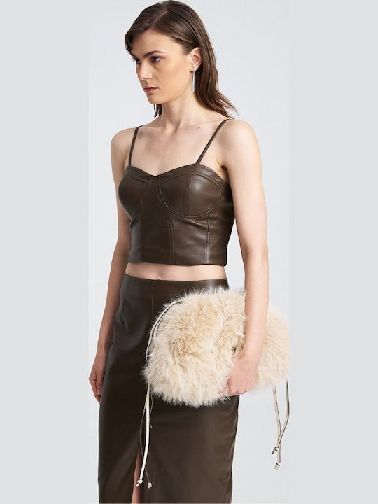 Women's Blouse Corset Brown