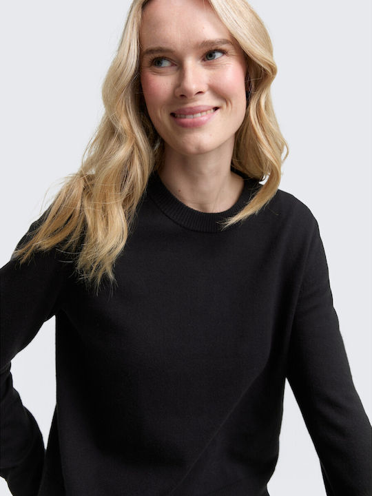 Damen Baumwollpullover Schwarz