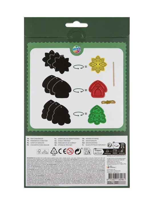 Etichete De Crăciun Scratch Rainbow Pandantive 8.5 Cm #002.800069