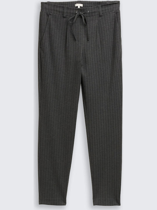 Women's Fabric Trousers Loose Fit Gray