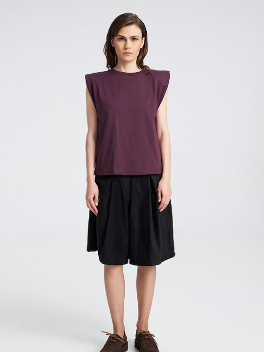Γυναικείο Crop T-shirt Merlot