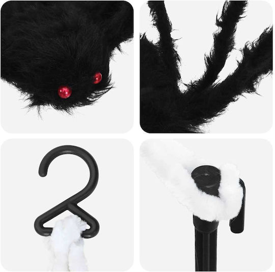 Vidaxl Spider 2 Pcs Black White 200 Cm Polyester