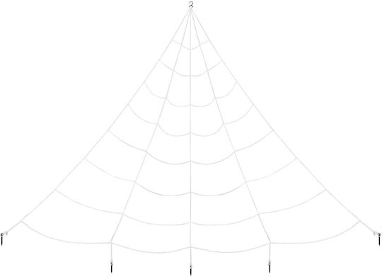 Vidaxl Spider 2 Pcs Black White 200 Cm Polyester