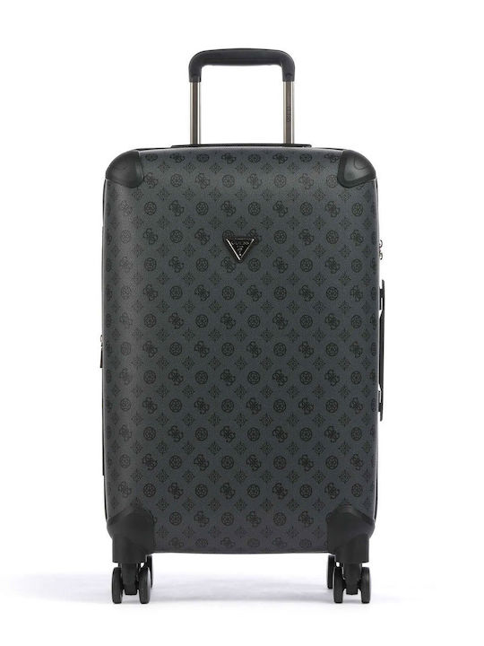 Guess Wilder Medium Hard Suitcase Black With 4 Wheels Height 64cm