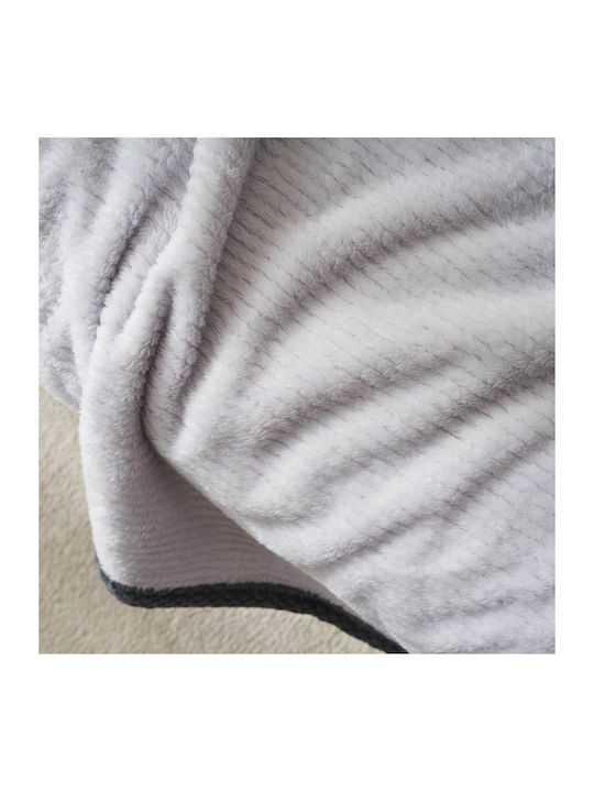 Gofis Home Polar Armchair Throw Two Sides Jacquard 180x180cm Fog Gray 109/01
