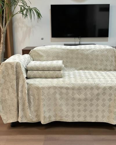 Linea Home Rafles Ριχτάρι Πολυθρόνας 180x160εκ. Αμμου