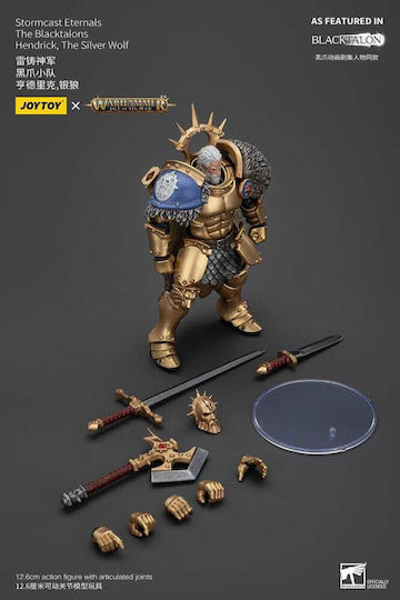 Stormcast Eternals Blacktalons Hendrick Silver Wolf 20cm