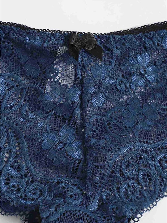 Merry See Winter Damen Pyjama-Set Marineblau