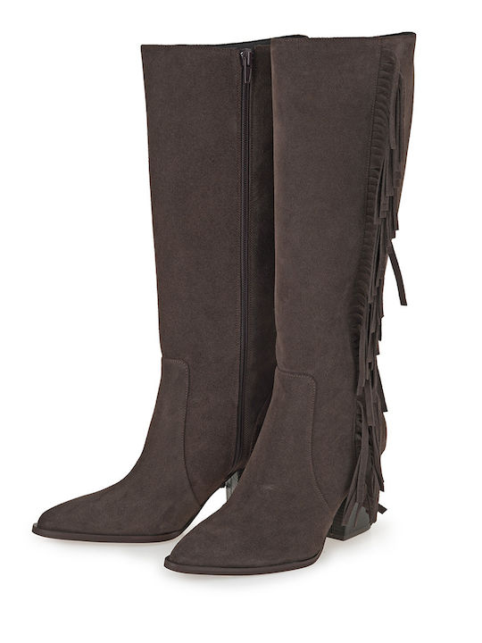 Leather Women's Boots Brown