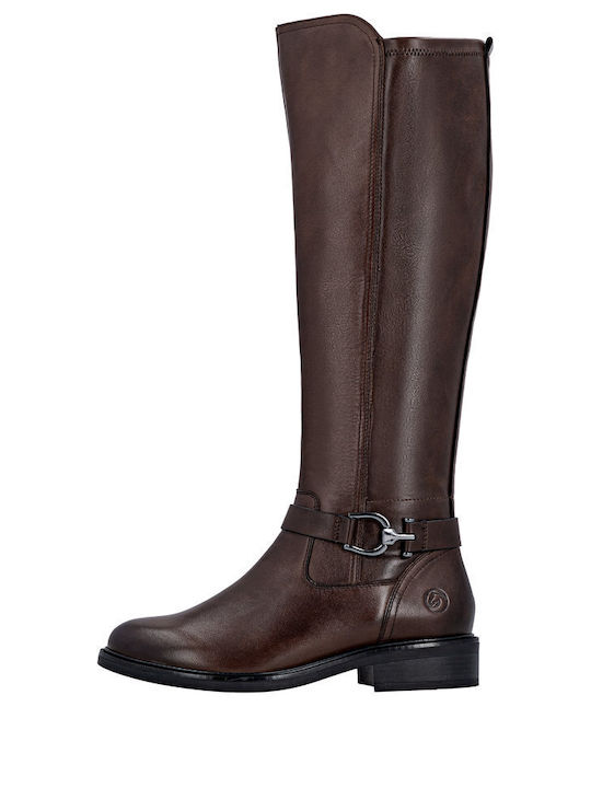 Leder Damenstiefel Braun