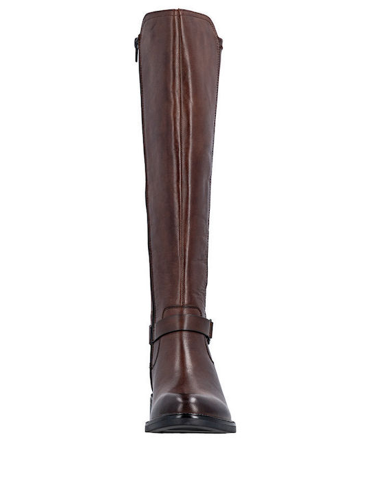 Leder Damenstiefel Braun