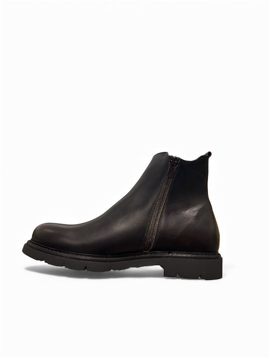 Leather Brown Chelsea Boots
